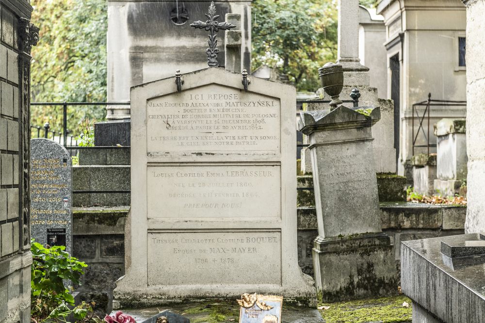 Photo montrant Tombe de Jan Edward Matuszyński au cimetière de Montmartre