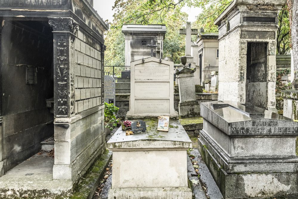 Fotografia przedstawiająca Grób Jana Edwarda Matuszyńskiego na cmentarzu Montmartre