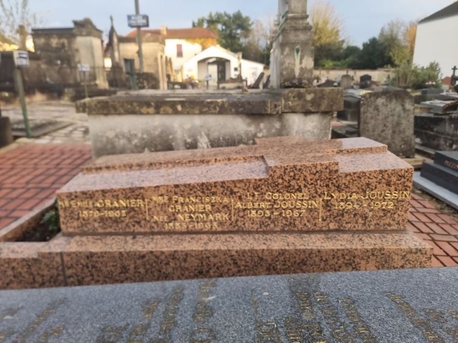 Photo showing Tombstone of Franciszka Granier in Montmorency cemetery