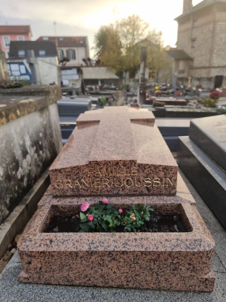 Photo showing Tombstone of Franciszka Granier in Montmorency cemetery