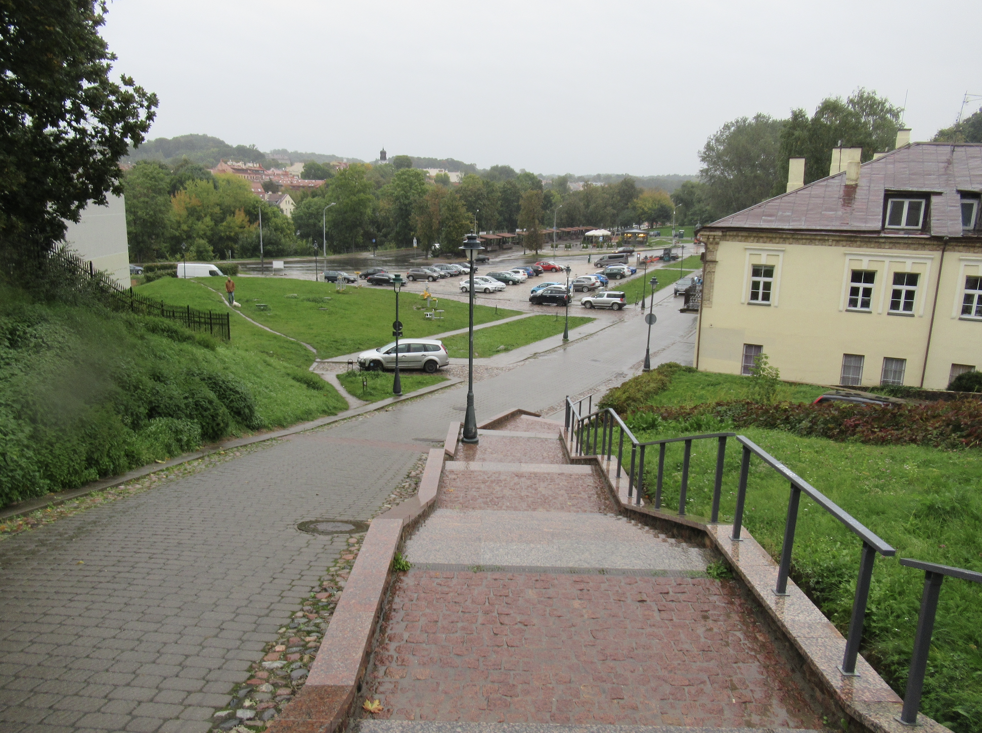 Fotografia przedstawiająca Czeslaw Milosz Stairs in Vilnius