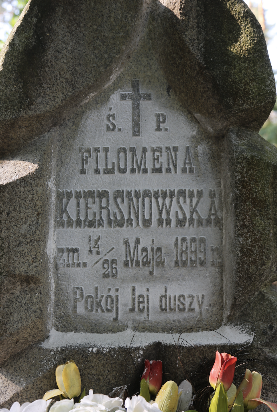 Fotografia przedstawiająca Tombstone of Filomena Kiersnowska