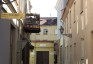 Photo showing Writers\' Wall in a Vilnius backstreet