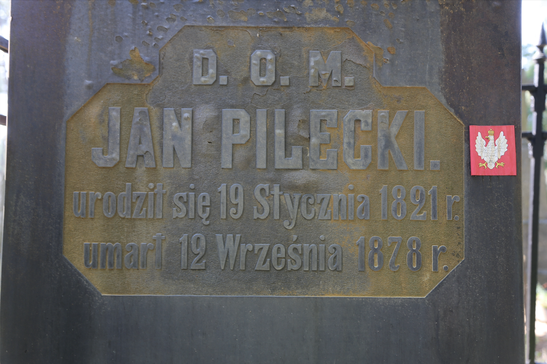 Fotografia przedstawiająca Tombstone of Jan Pilecki