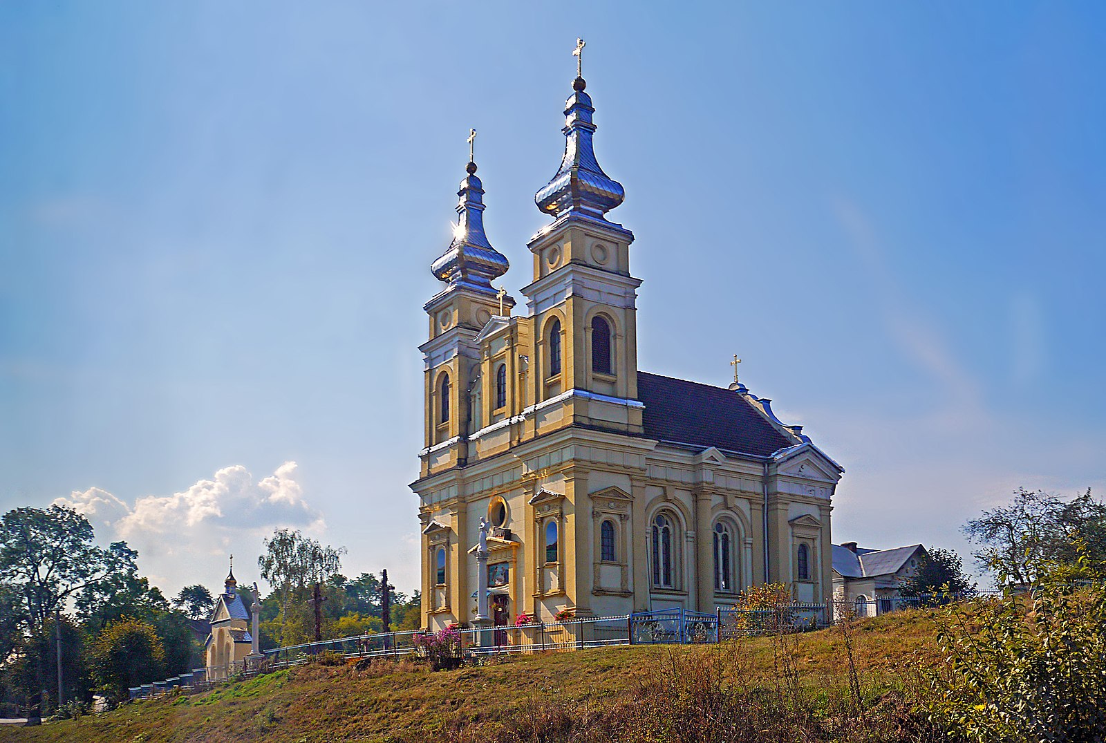 Fotografia przedstawiająca Parish Church of the Nativity of the Blessed Virgin Mary in Korostatin