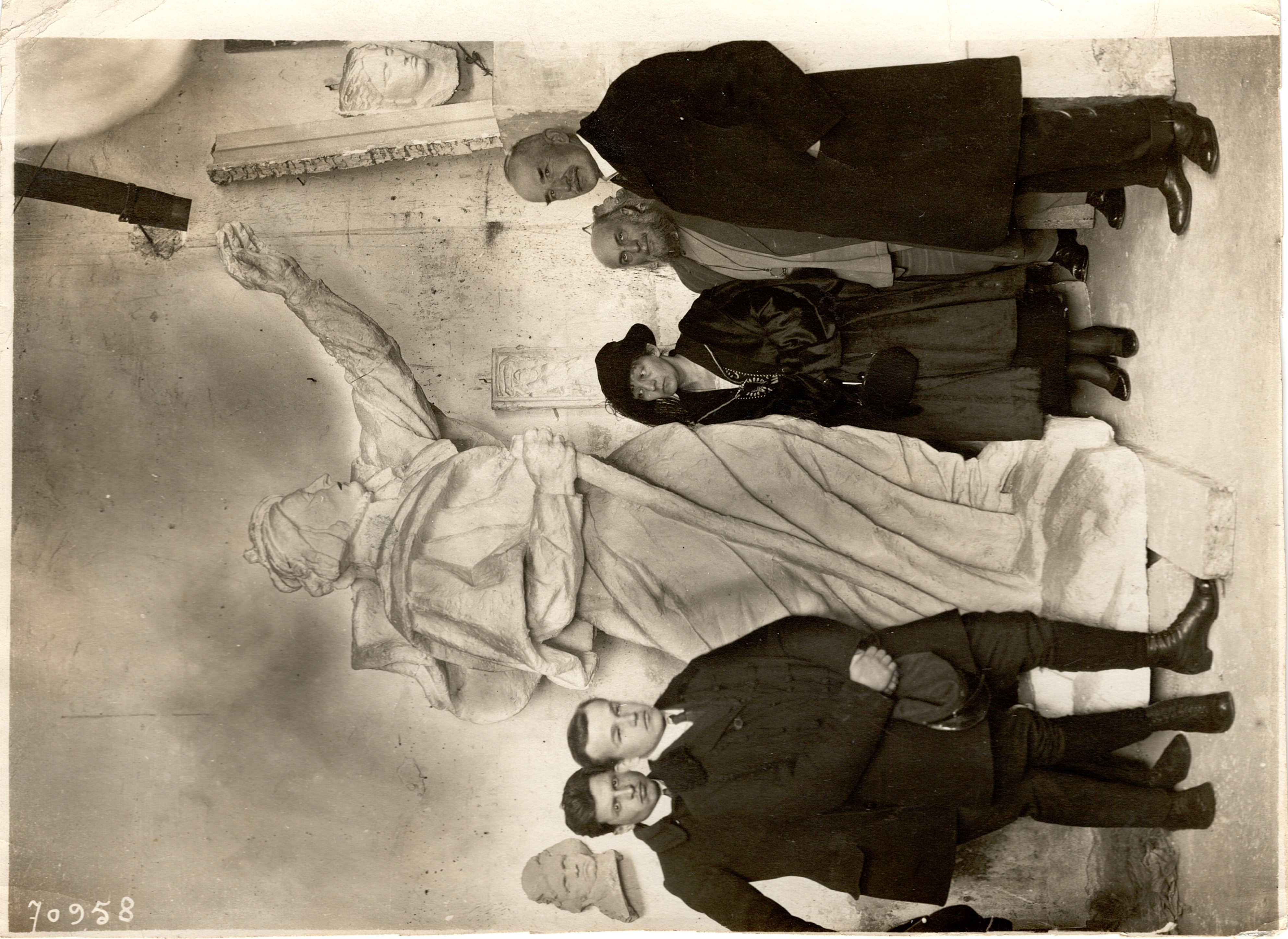 Photo showing Sculpture of Adam Mickiewicz by Émile Antoine Bourdelle at the Bourdelle Museum in Paris