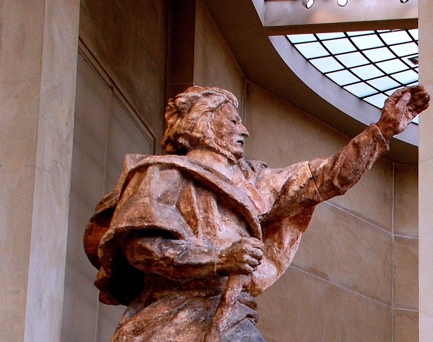 Photo showing Sculpture of Adam Mickiewicz by Émile Antoine Bourdelle at the Bourdelle Museum in Paris