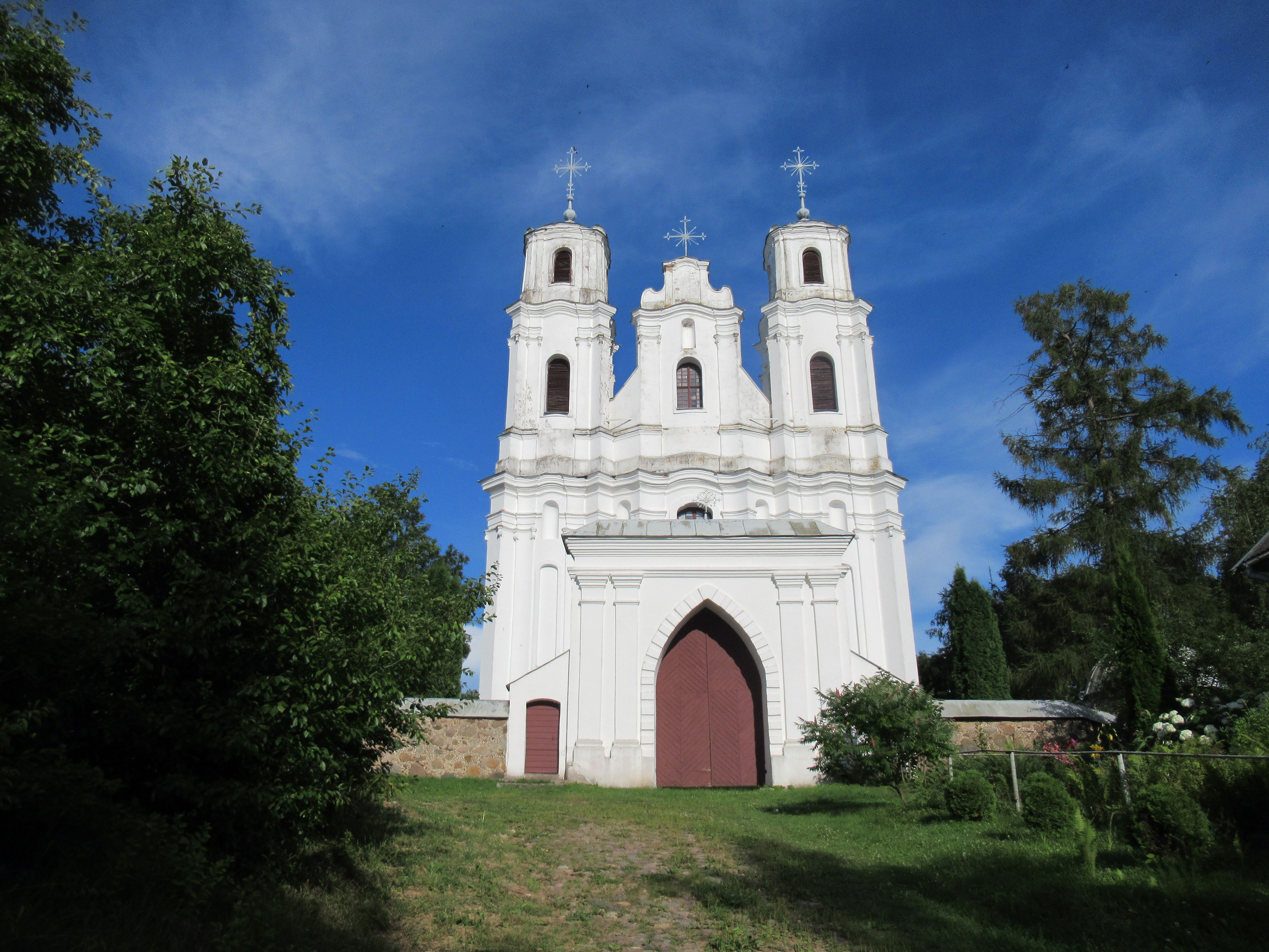 Fotografia przedstawiająca Church of the Assumption of the Blessed Virgin Mary in Przydruisk (Piedrui) )