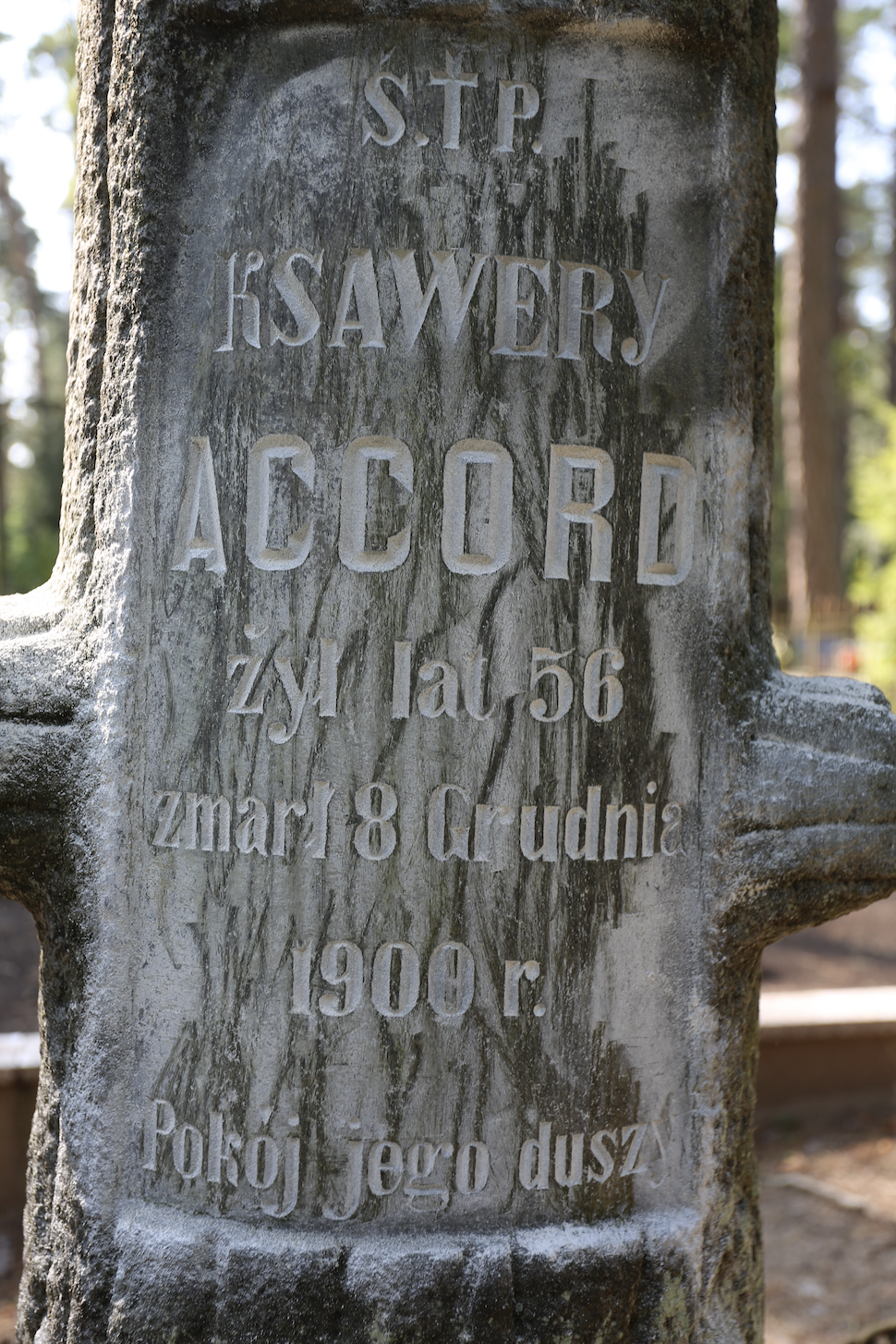 Fotografia przedstawiająca Tombstone of Xavier Accord