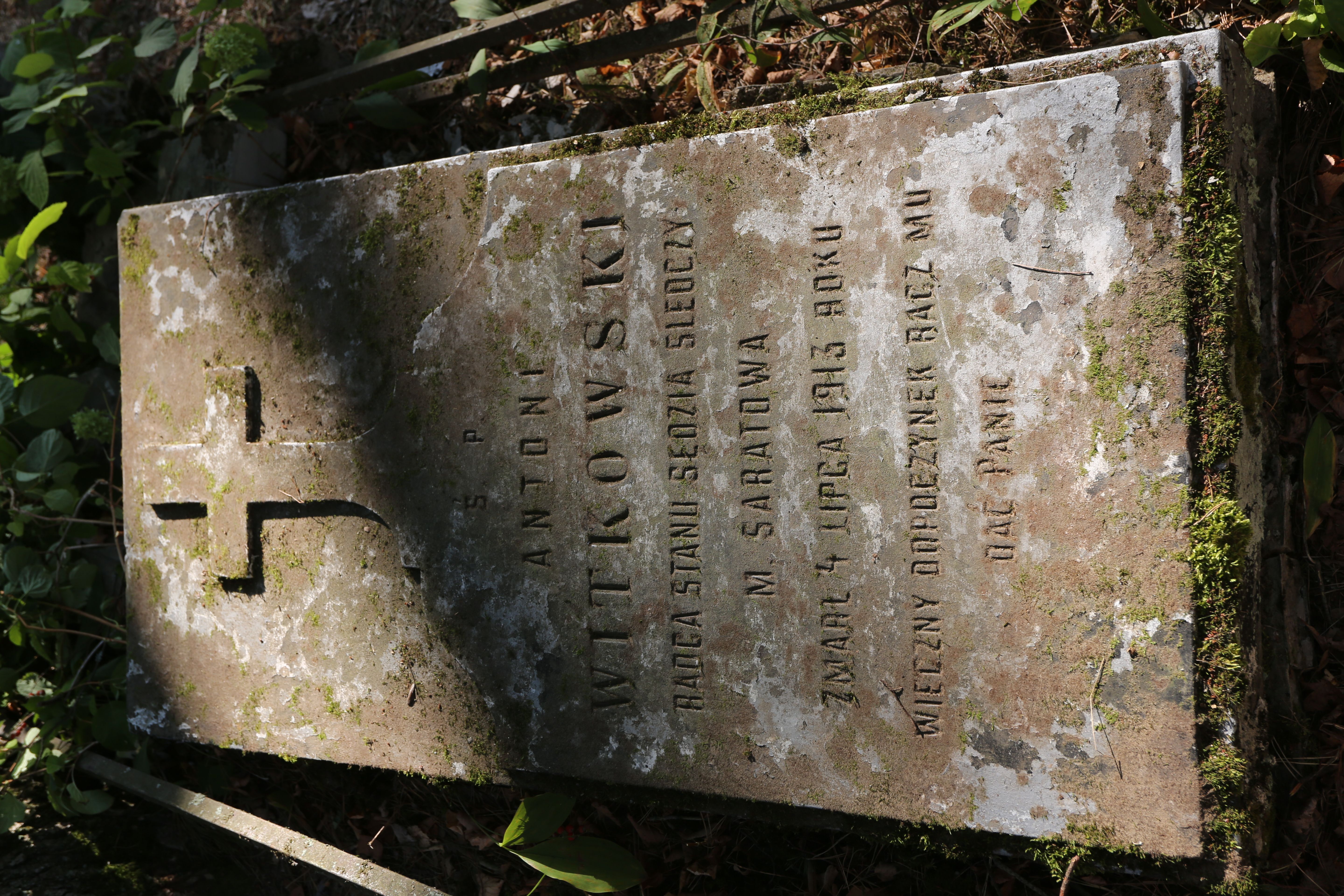 Fotografia przedstawiająca Tombstone of Antoni Witkowski