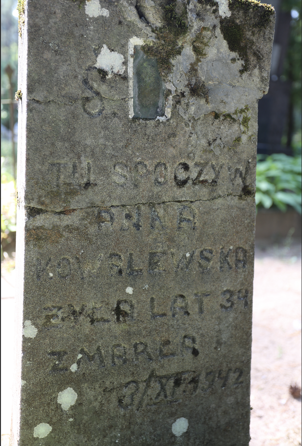 Fotografia przedstawiająca Tombstone of Anna Kowalewska