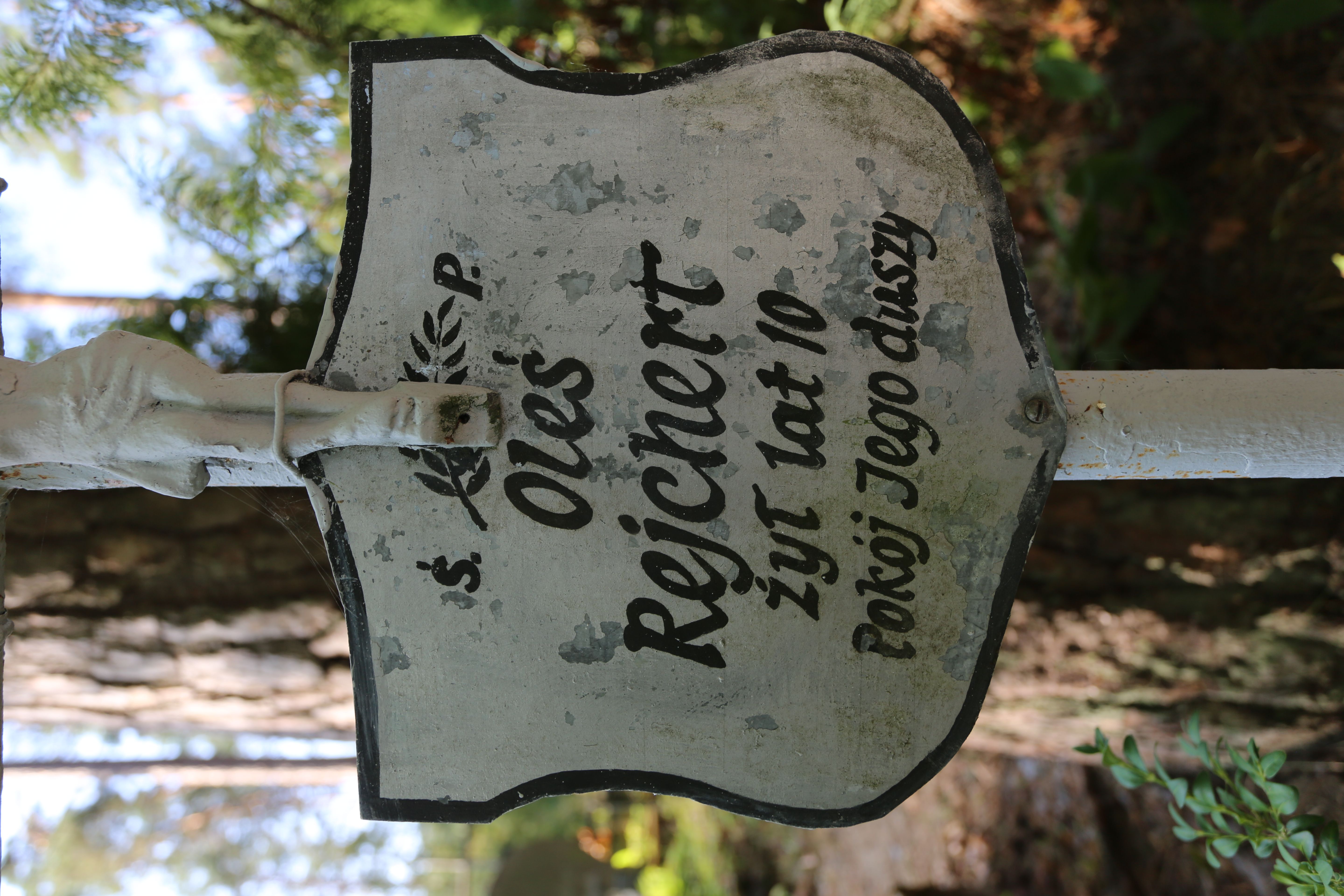 Fotografia przedstawiająca Tombstone of Oles Rejchert