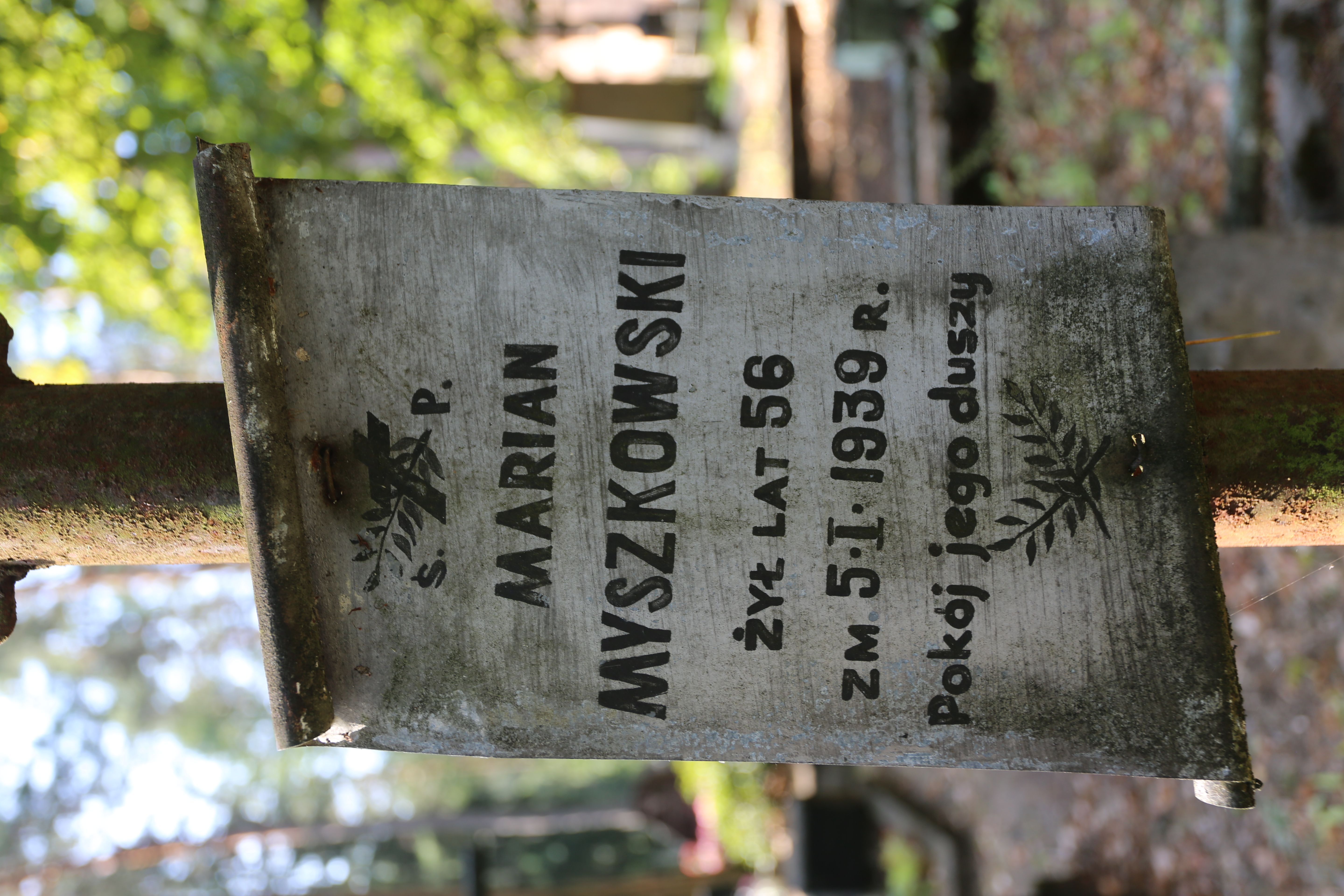 Fotografia przedstawiająca Tombstone of Marian Myszkowski