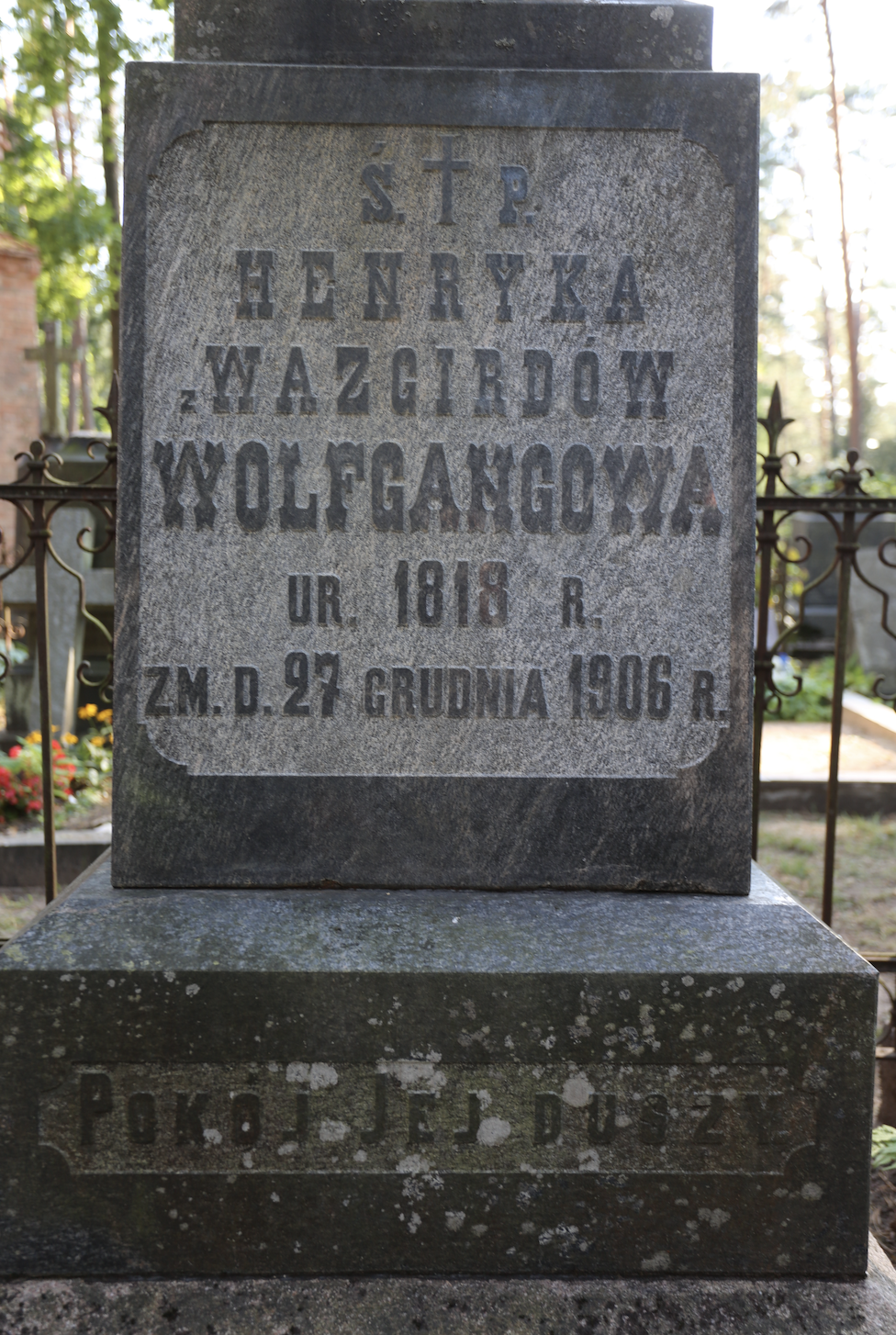 Fotografia przedstawiająca Gravestone of Henrikka Wolfgangová