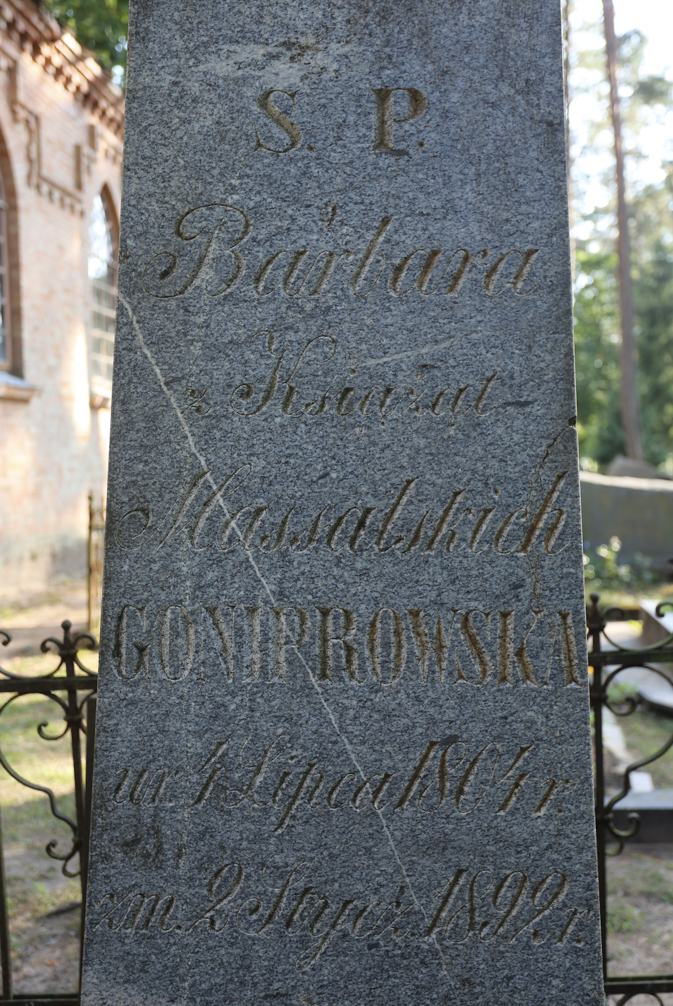 Fotografia przedstawiająca Tombstone of Barbara Goniprowska