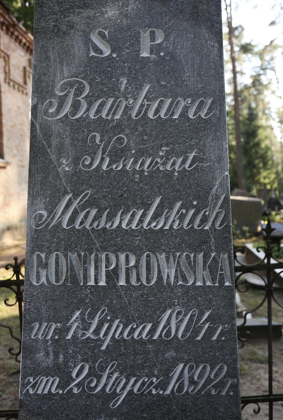 Fotografia przedstawiająca Tombstone of Barbara Goniprowska