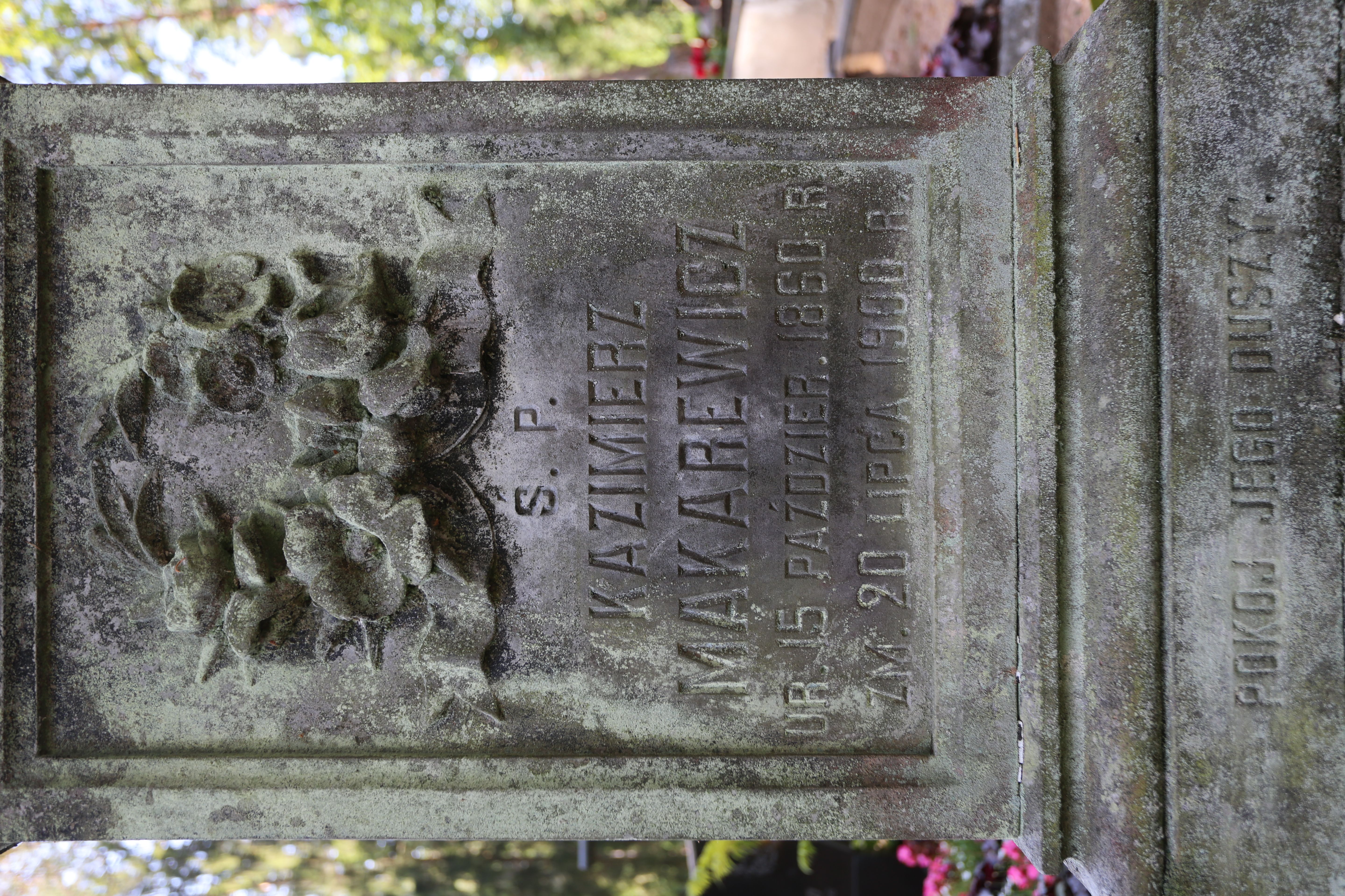 Fotografia przedstawiająca Tombstone of Kazimierz Makarewicz