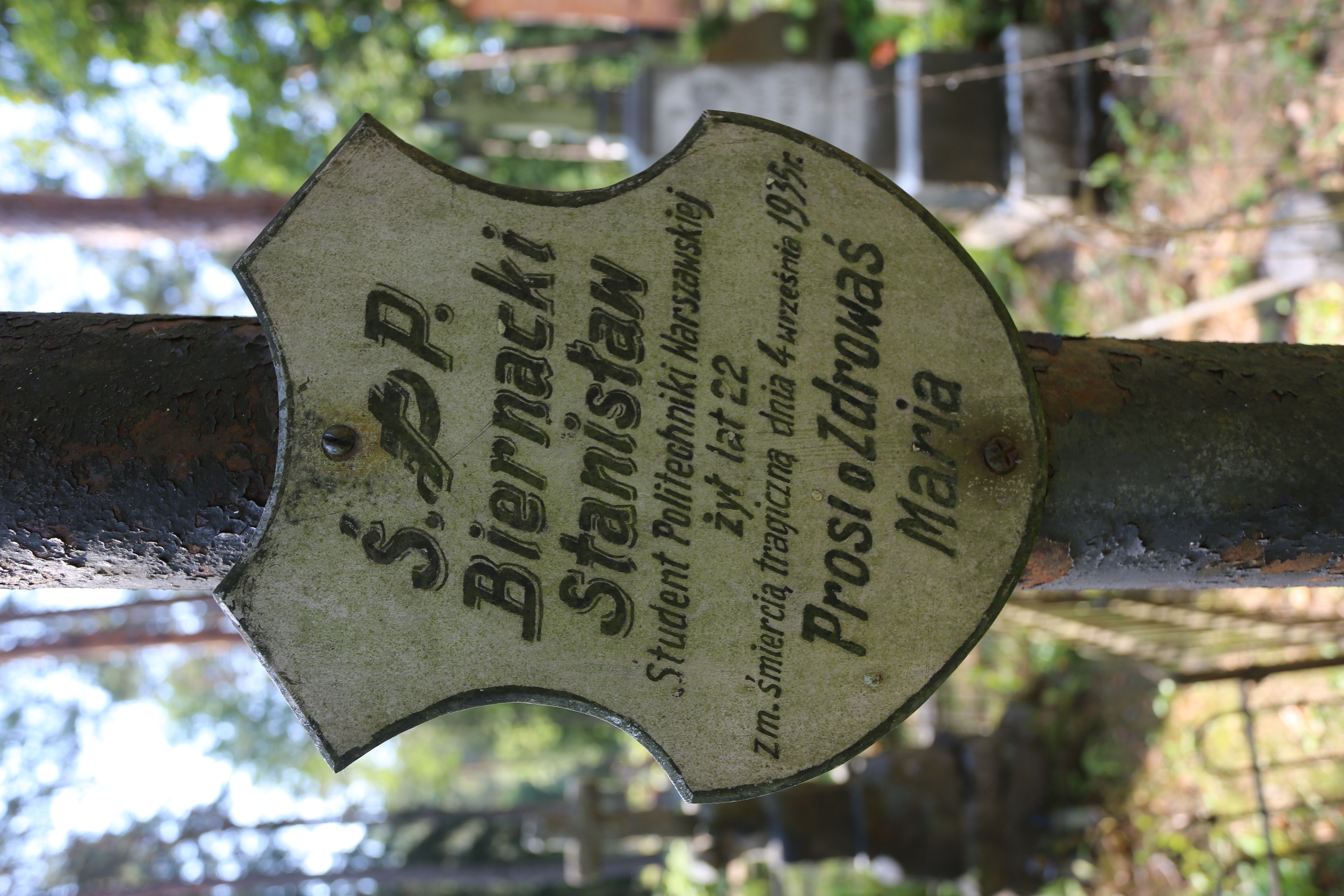 Fotografia przedstawiająca Tombstone of Stanisław Biernacki