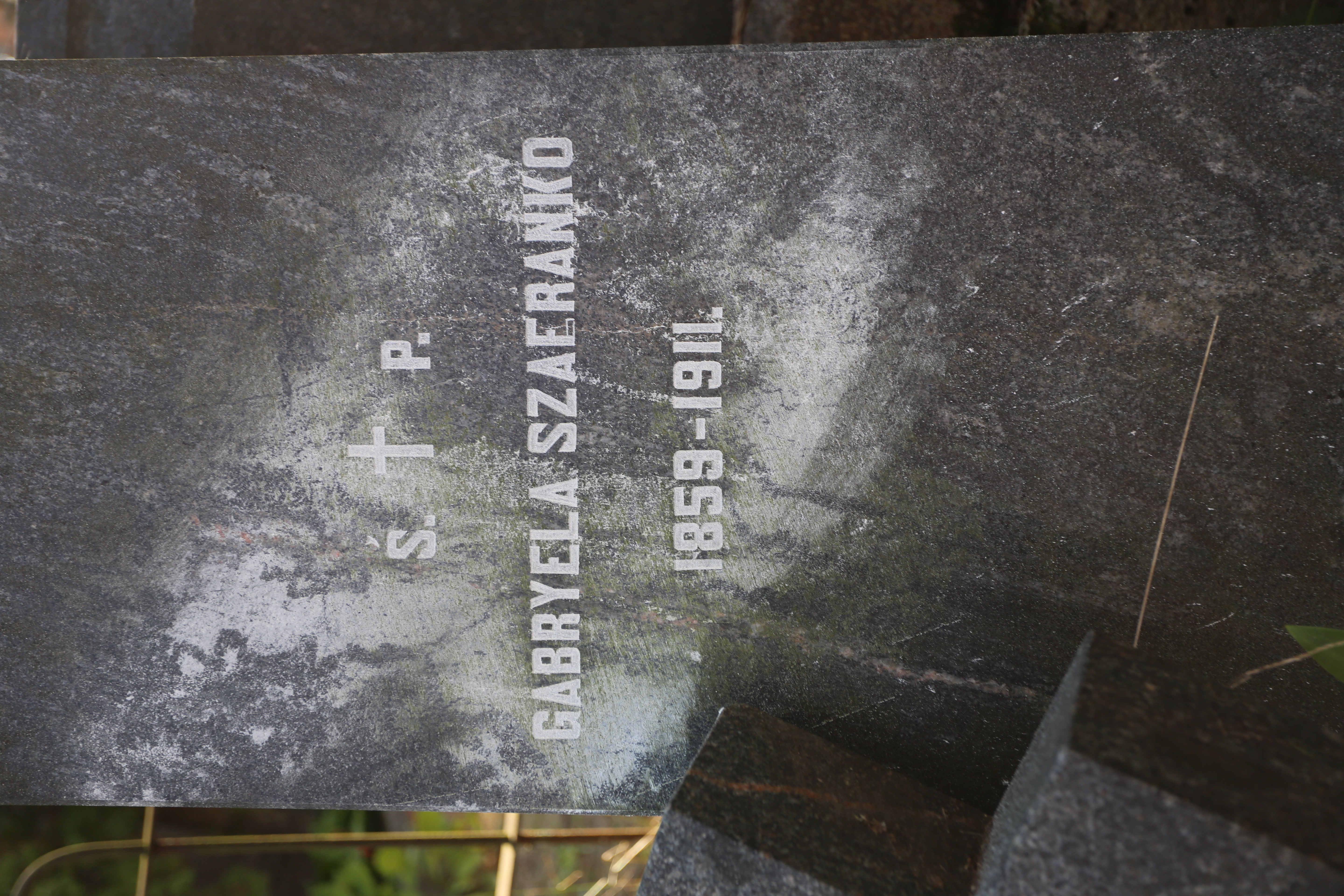 Fotografia przedstawiająca Tombstone of Gabriela Szafranko