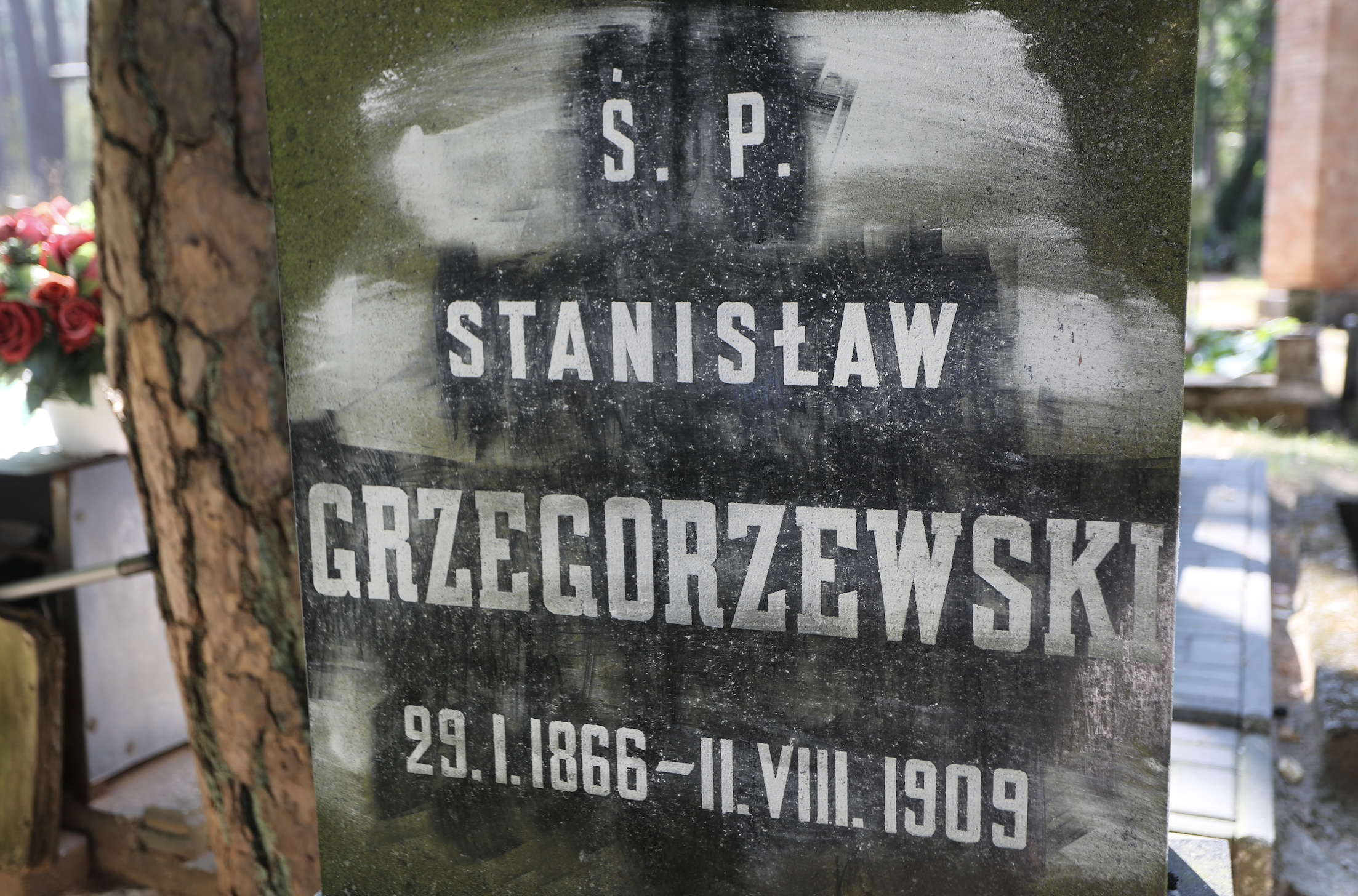 Fotografia przedstawiająca Nagrobek Stanisława Grzegorzewskiego