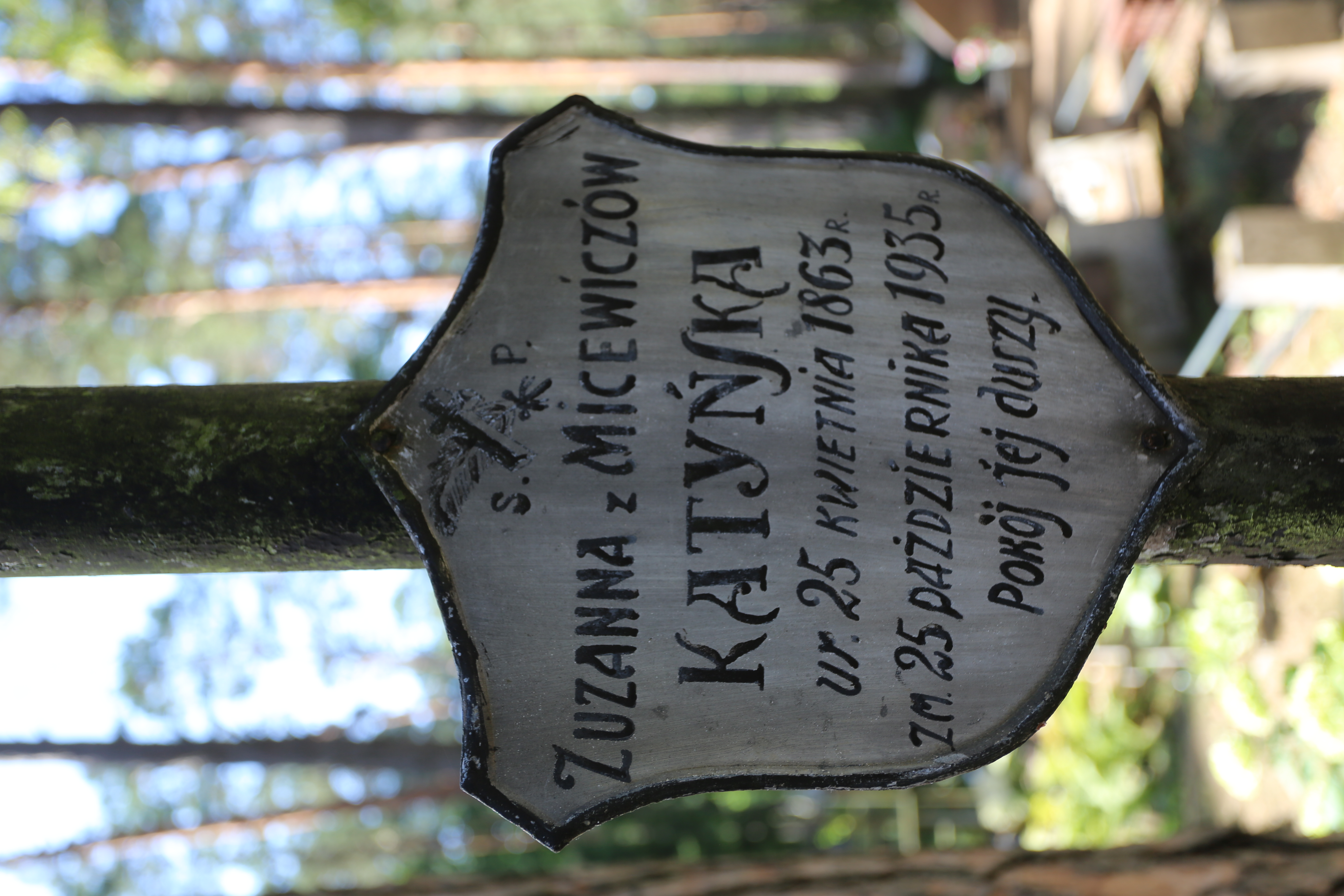 Fotografia przedstawiająca Tombstone of Susanna Katyn