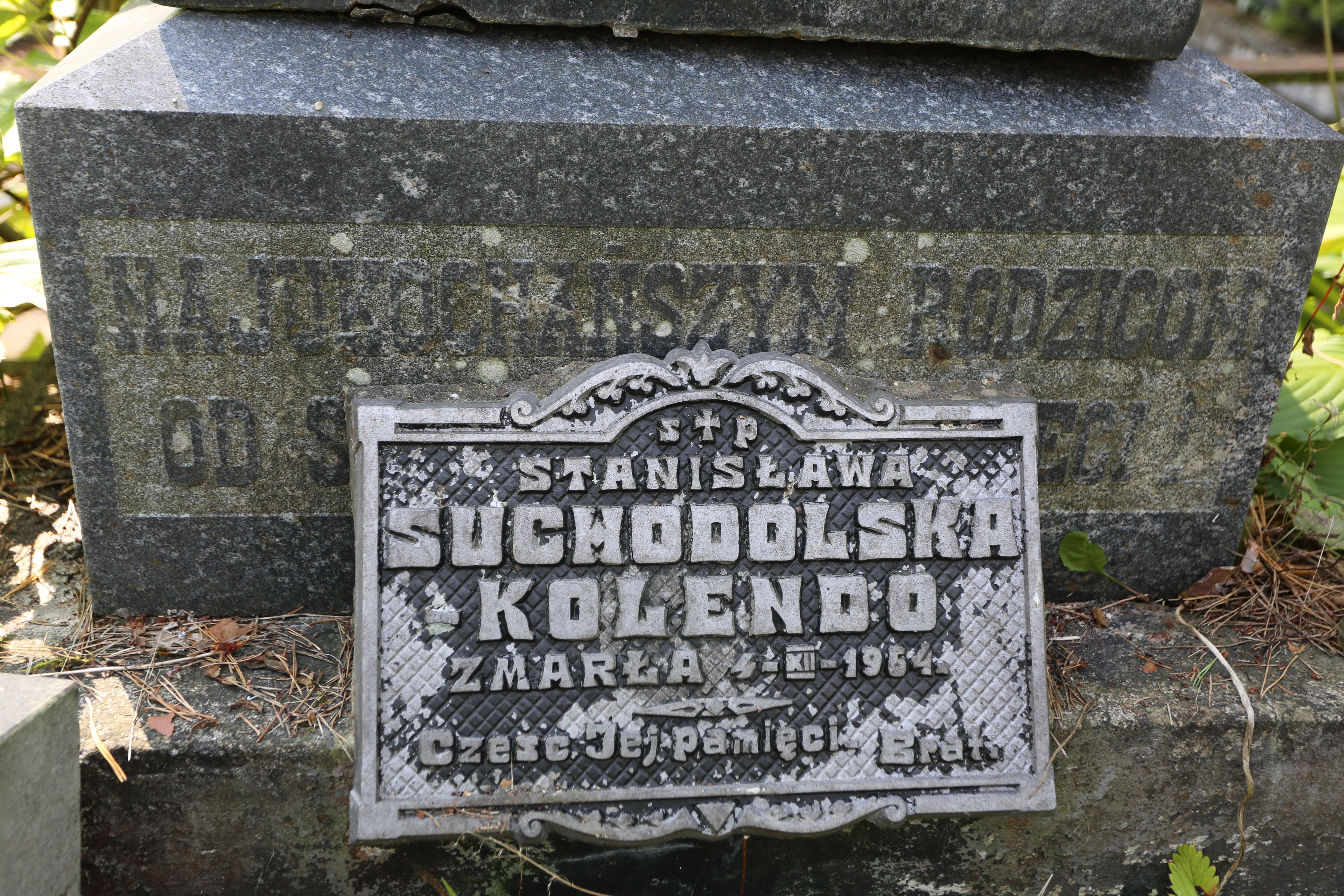 Fotografia przedstawiająca Tombstone of Józef and Rozalia Kolendo and Suchodolska-Kolendo