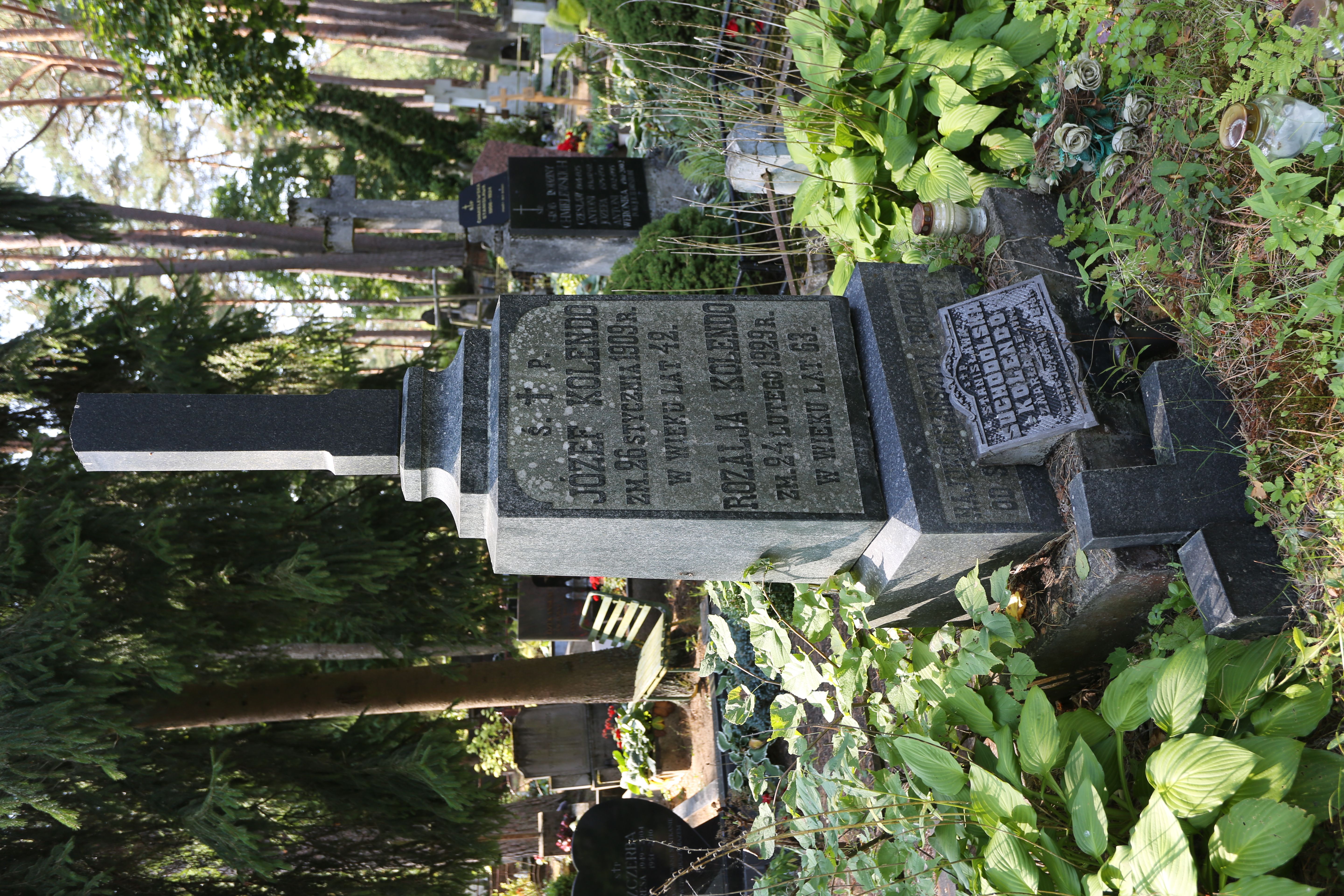 Fotografia przedstawiająca Tombstone of Józef and Rozalia Kolendo and Suchodolska-Kolendo