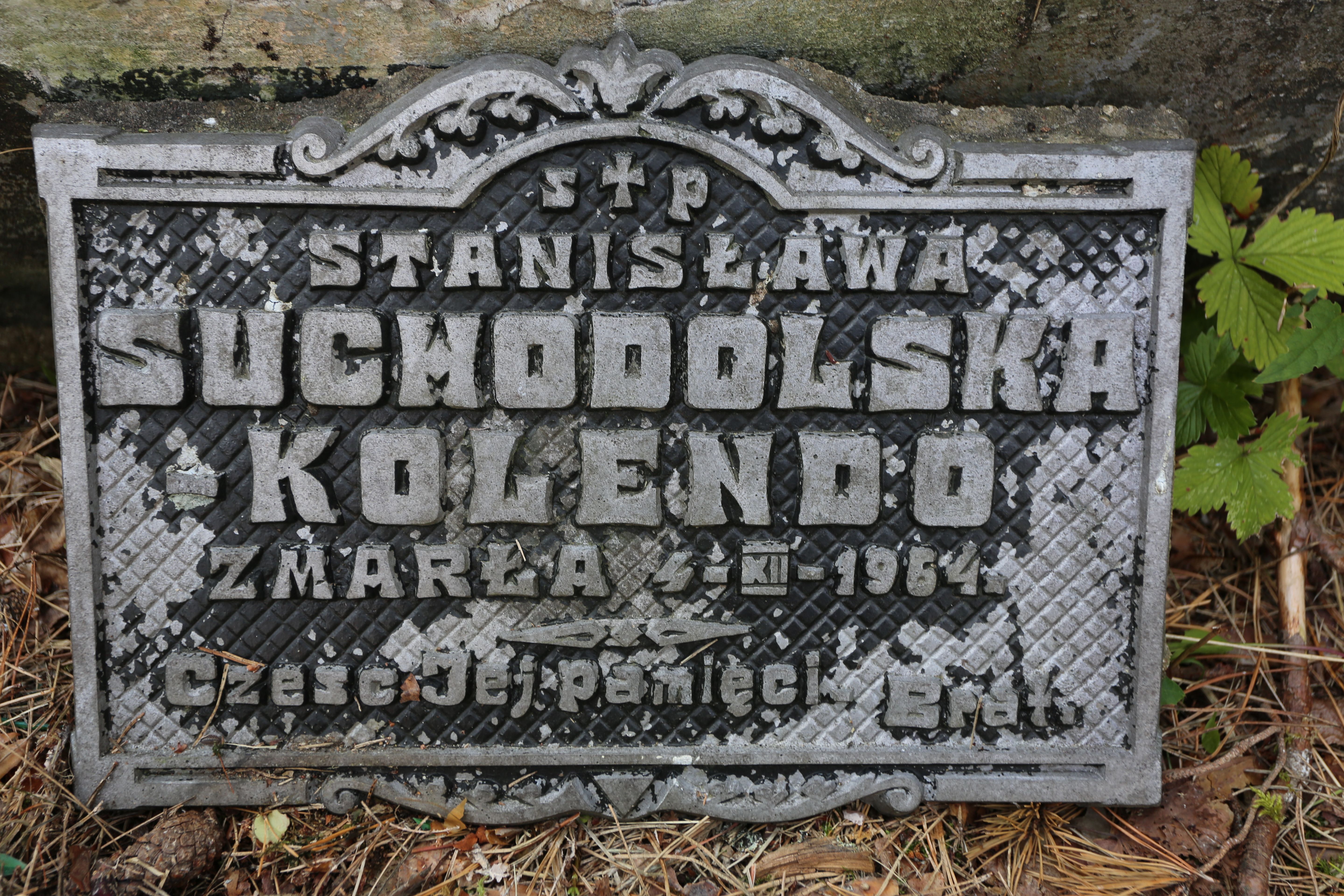 Fotografia przedstawiająca Tombstone of Józef and Rozalia Kolendo and Suchodolska-Kolendo