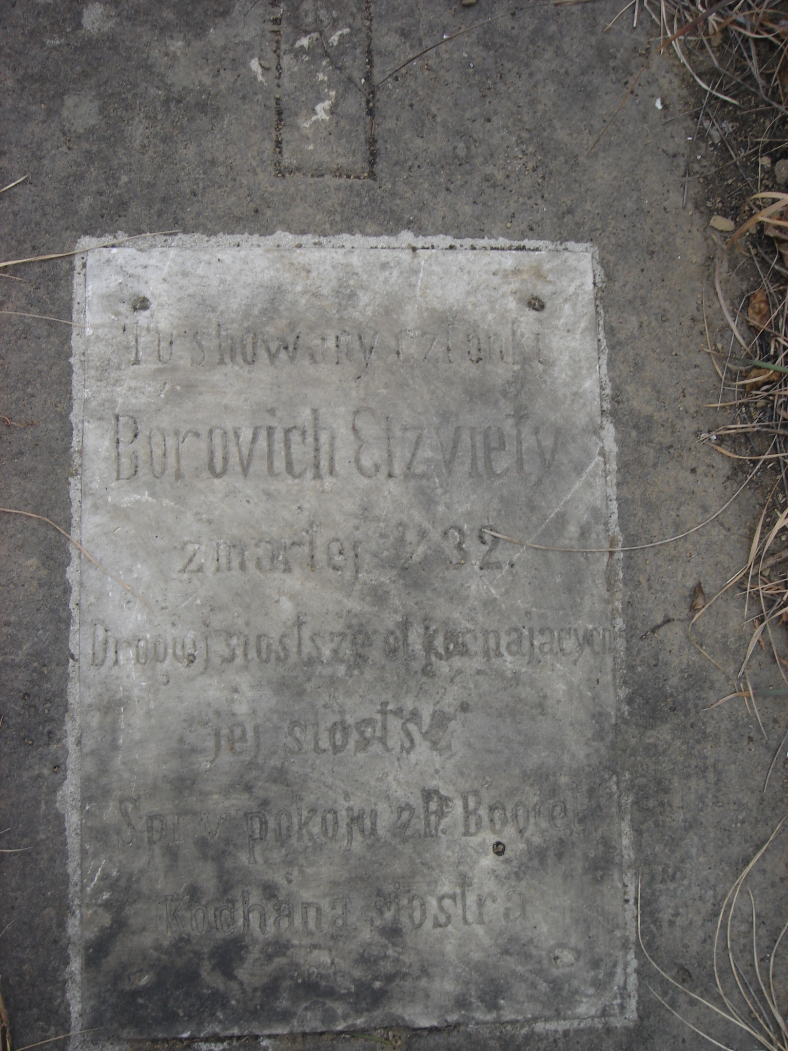 Fotografia przedstawiająca Tombstone of Elisabeth Borovich