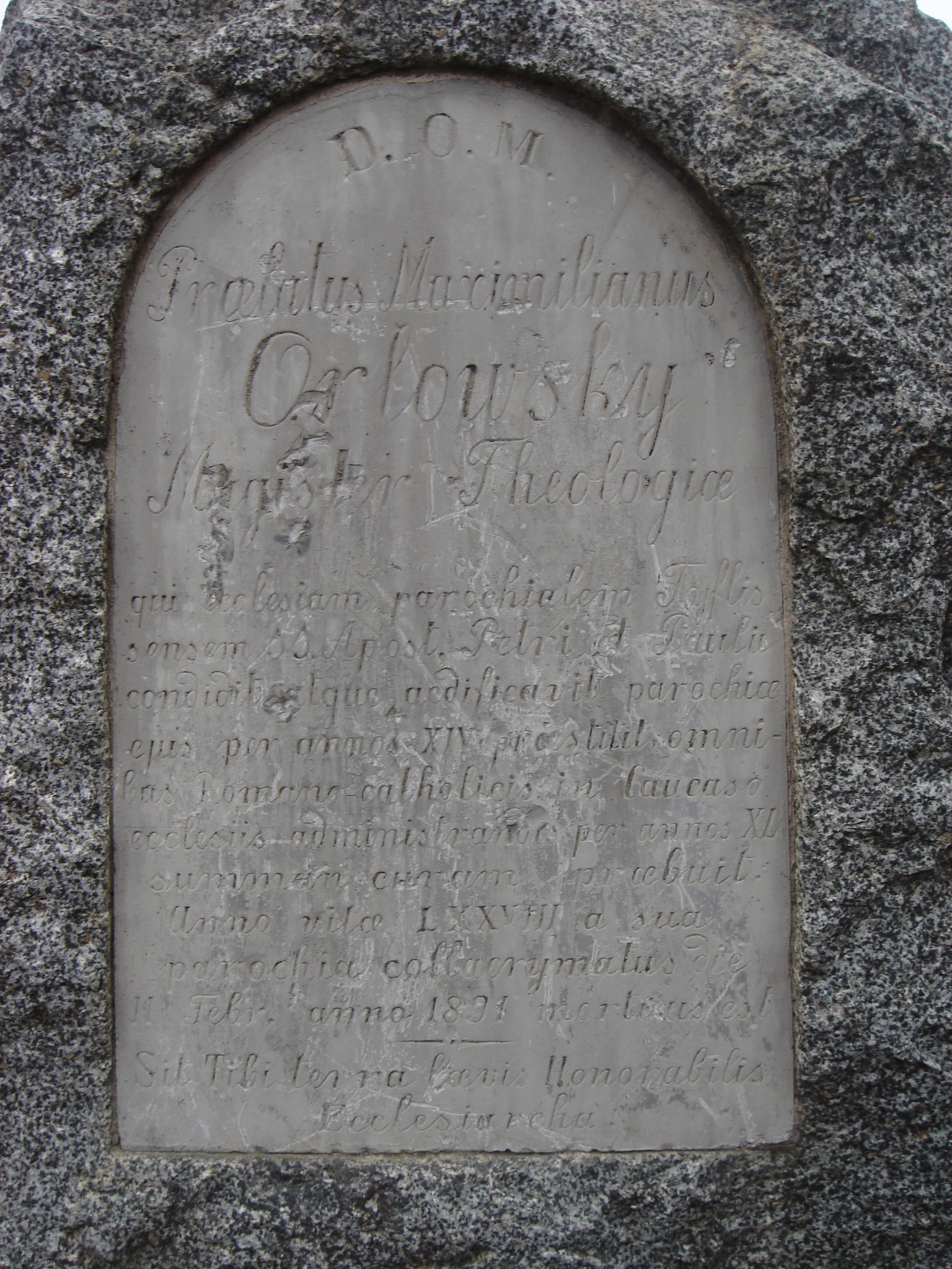 Fotografia przedstawiająca Tombstone of Maksymilian Orłowski