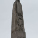 Fotografia przedstawiająca Statue of St Genevieve by Paul Landowski on the Tournelle bridge in Paris