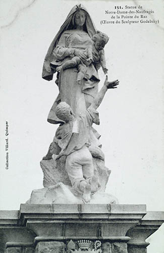 Photo showing Monument to Notre-Dame-des-Naufragés by Cyprian Godebski in Plogoff