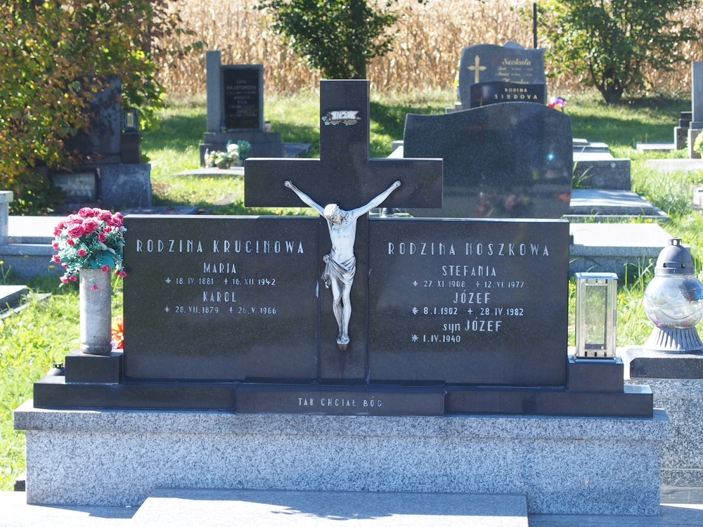 Photo showing Tombstone of the Krucin family and the Noszek family