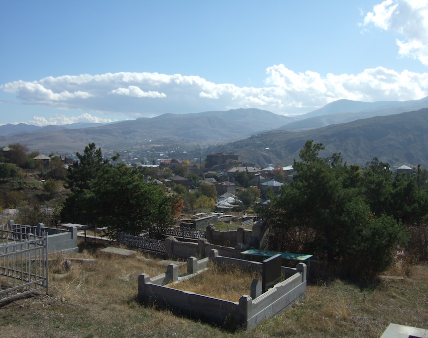 Fotografia przedstawiająca Armenian cemetery in Akhaltsikhe