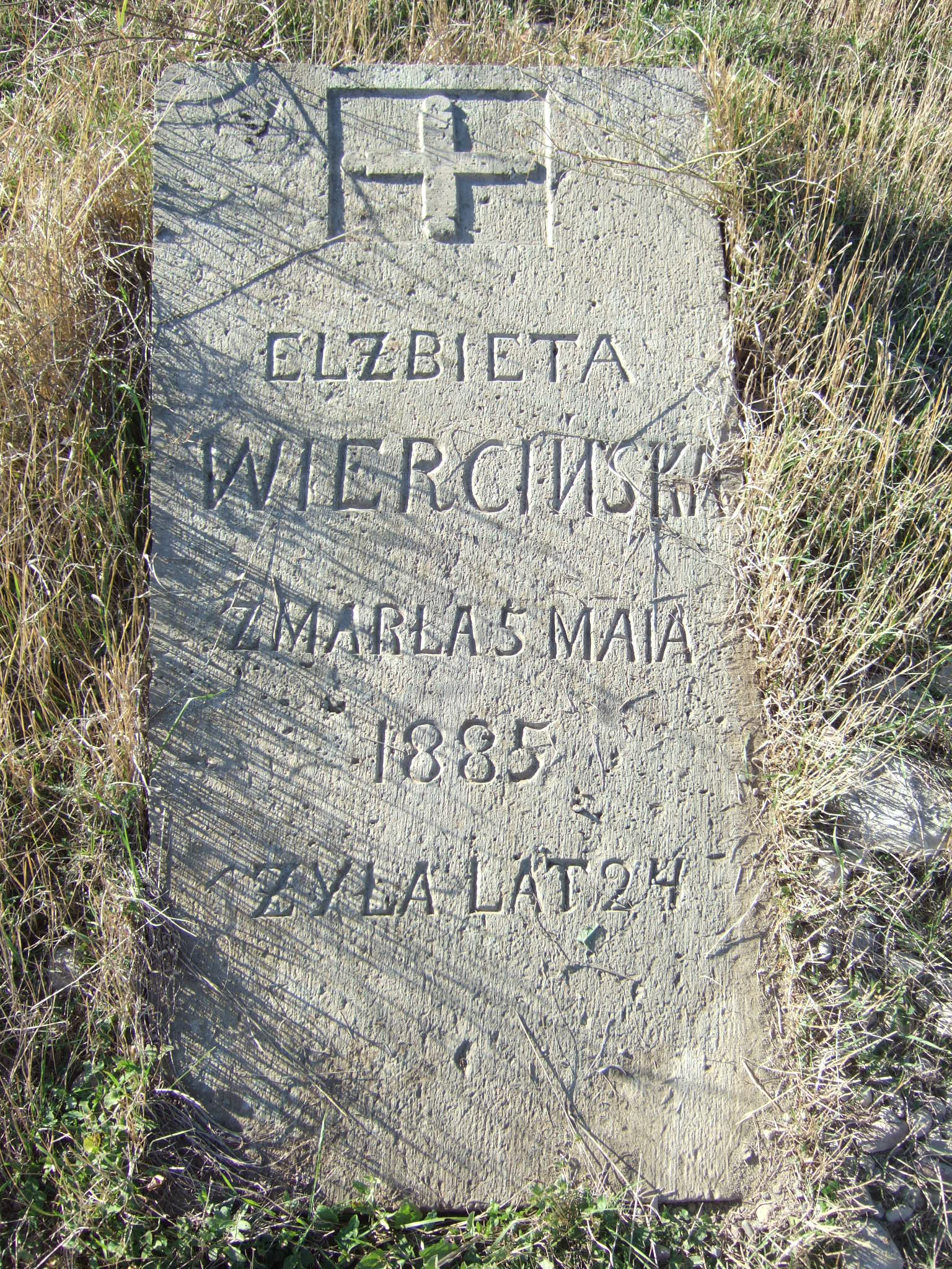 Photo showing Tombstone of Elżbieta Wiercińska