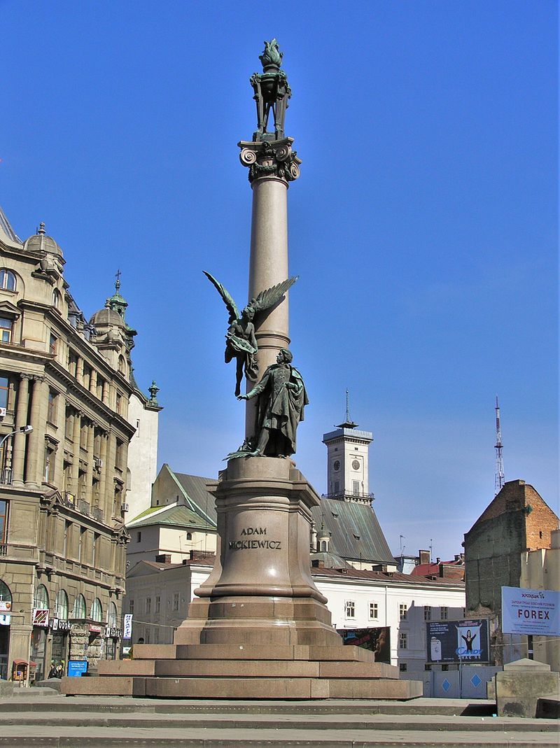 Fotografia przedstawiająca Upamiętnienia Adama Mickiewicza na świecie