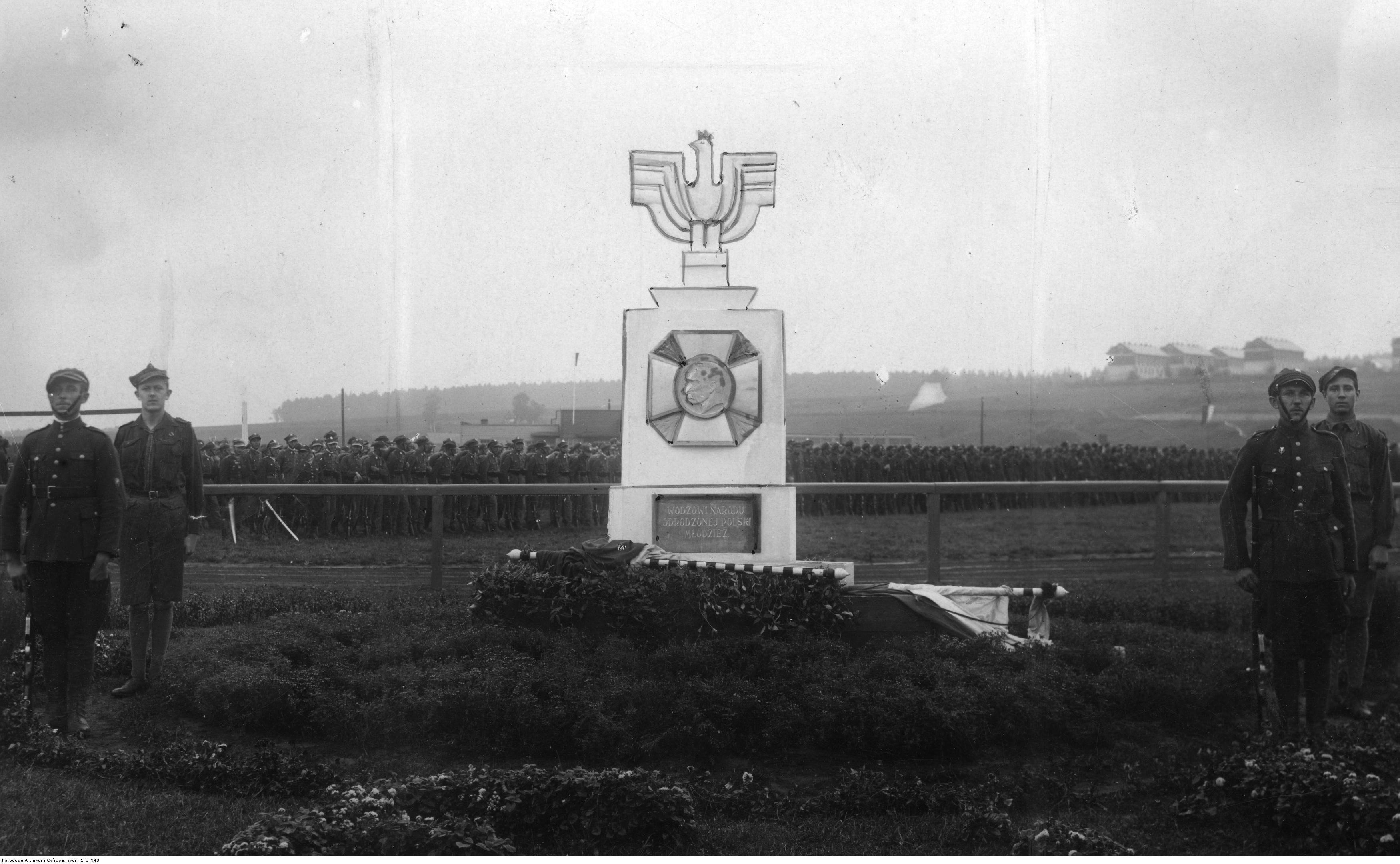 Fotografia przedstawiająca Memorial to Jozef Pilsudski in Drohobych