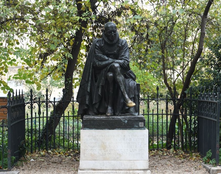 Fotografia przedstawiająca The sensual charm of the Michel de Montaigne monument by Paul Landowski in Paris