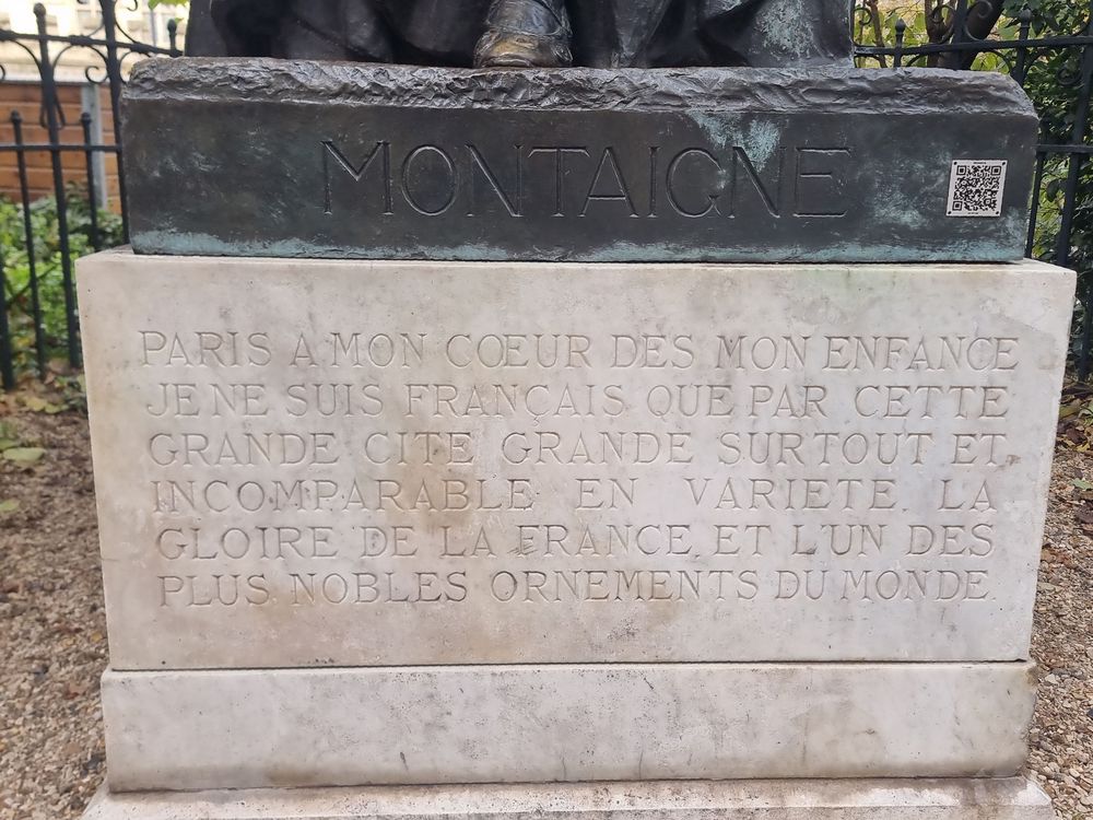 Fotografia przedstawiająca The sensual charm of the Michel de Montaigne monument by Paul Landowski in Paris