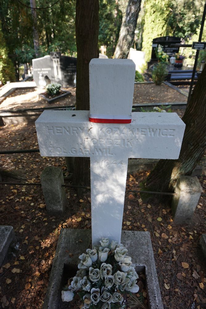 Photo showing Graves of Home Army soldiers killed during Operation \"Ostra Brama\" in 1944.