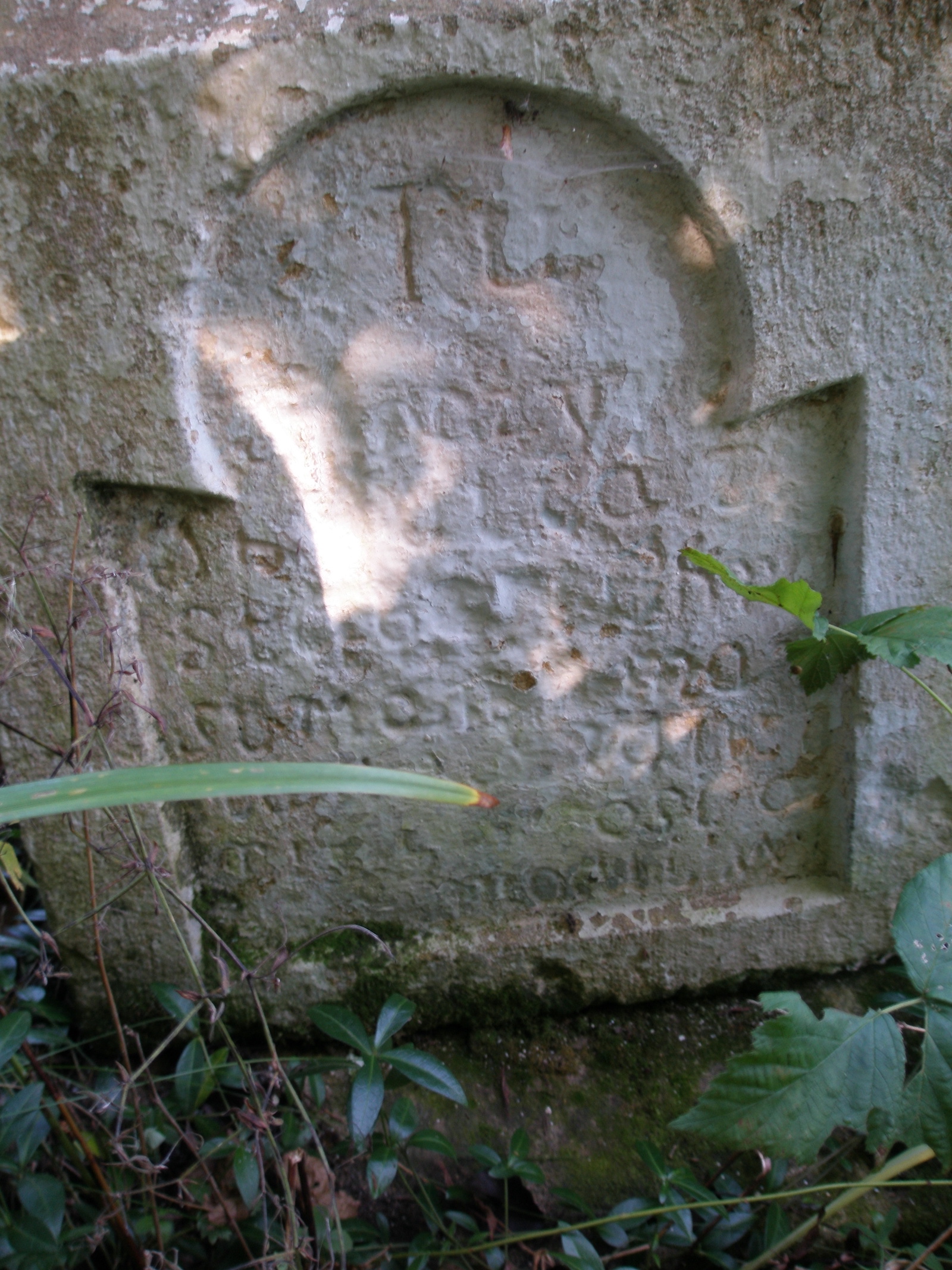 Fragment nagrobka Jutty Suma[…], cmentarz w Dulibach, stan z 2006 r.