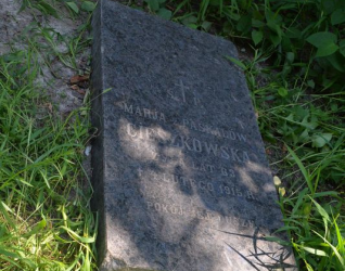 Nagrobek Marii Cieszkowskiej, cmentarz Bajkowa w Kijowie, stan z 2021