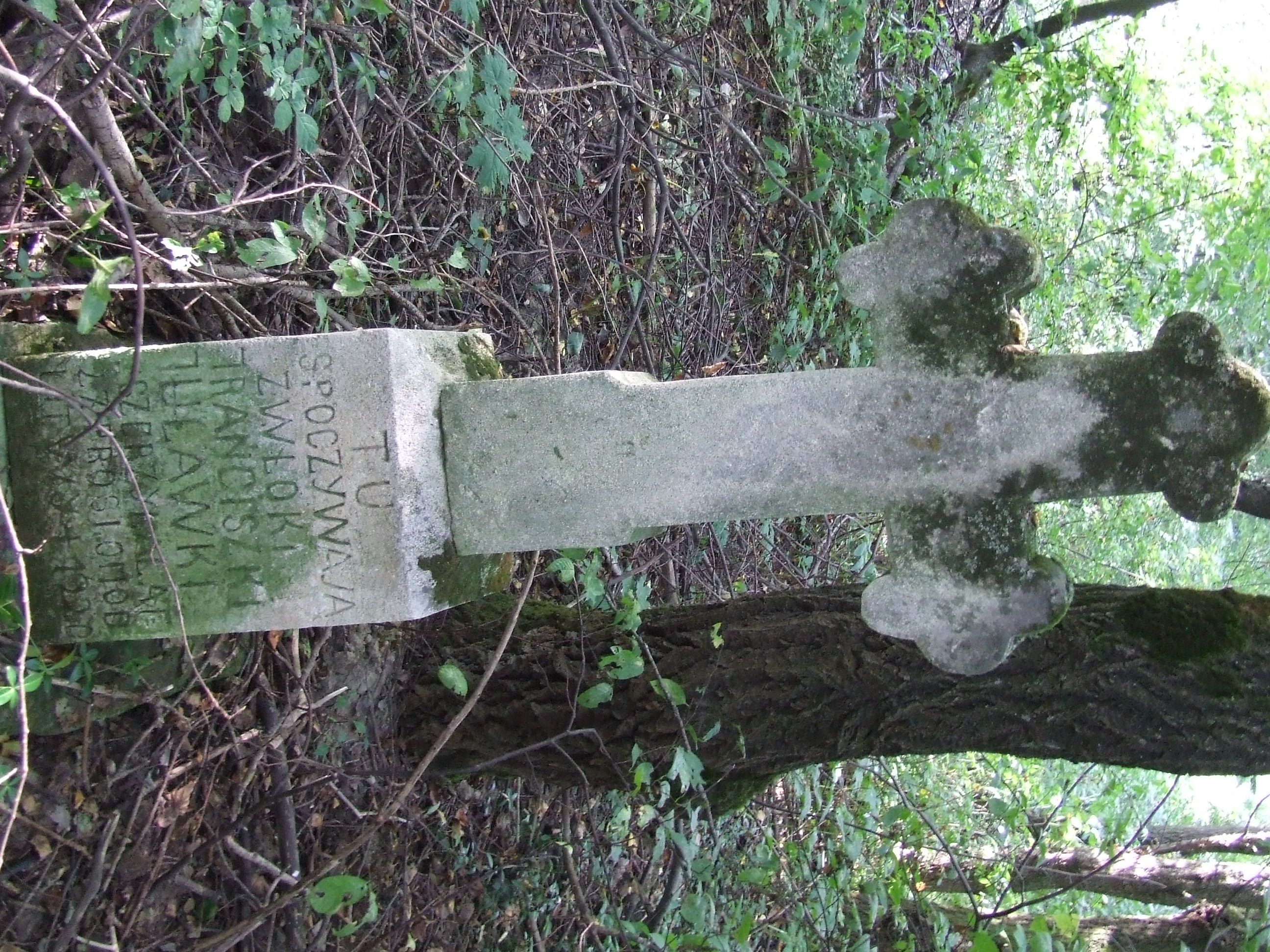 Tombstone of Franciszka Żuławka, state from 2007