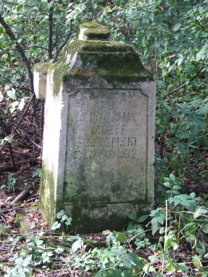 Nagrobek Józefa Żyromskiego, stan z 2007