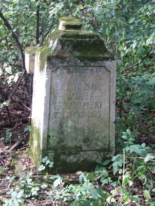 Nagrobek Józefa Żyromskiego, stan z 2007