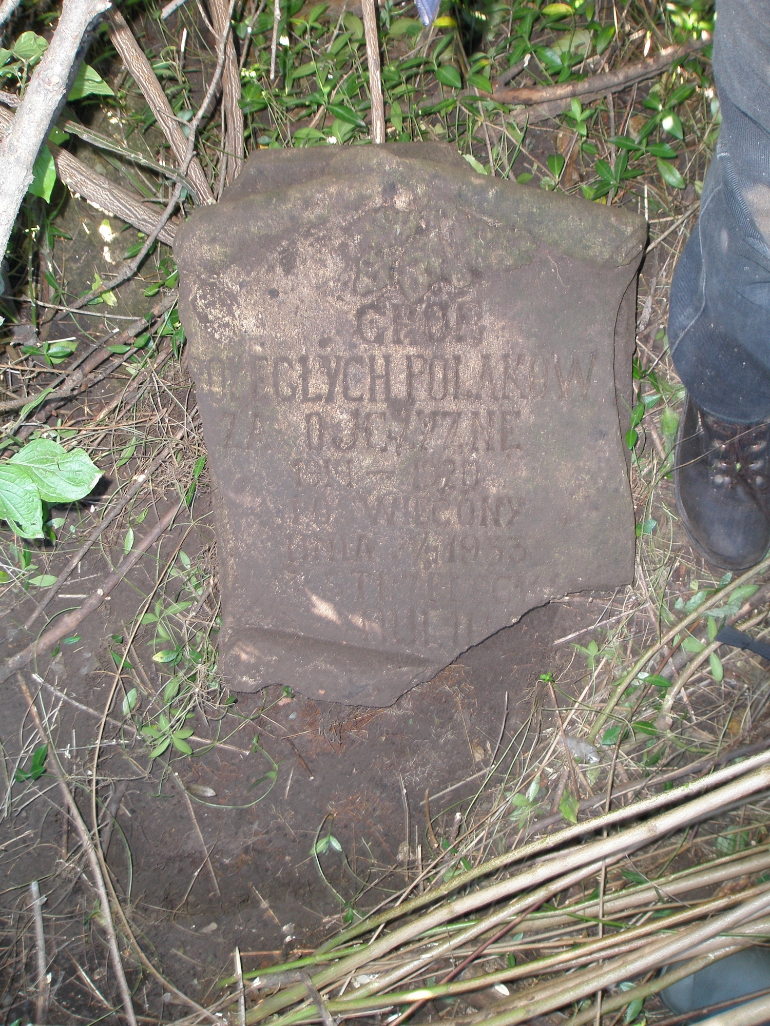 Tombstone of N.N, Dulibach cemetery, as of 2006.