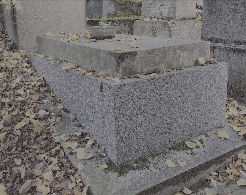 Photo showing Tombstone of Pierre Goldman