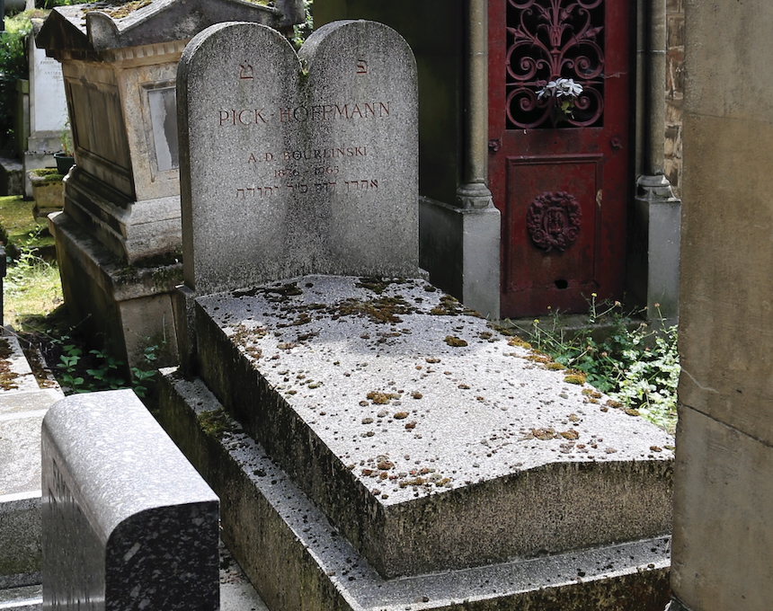 Photo showing Tombstone of Aron and Jacques Burlinski