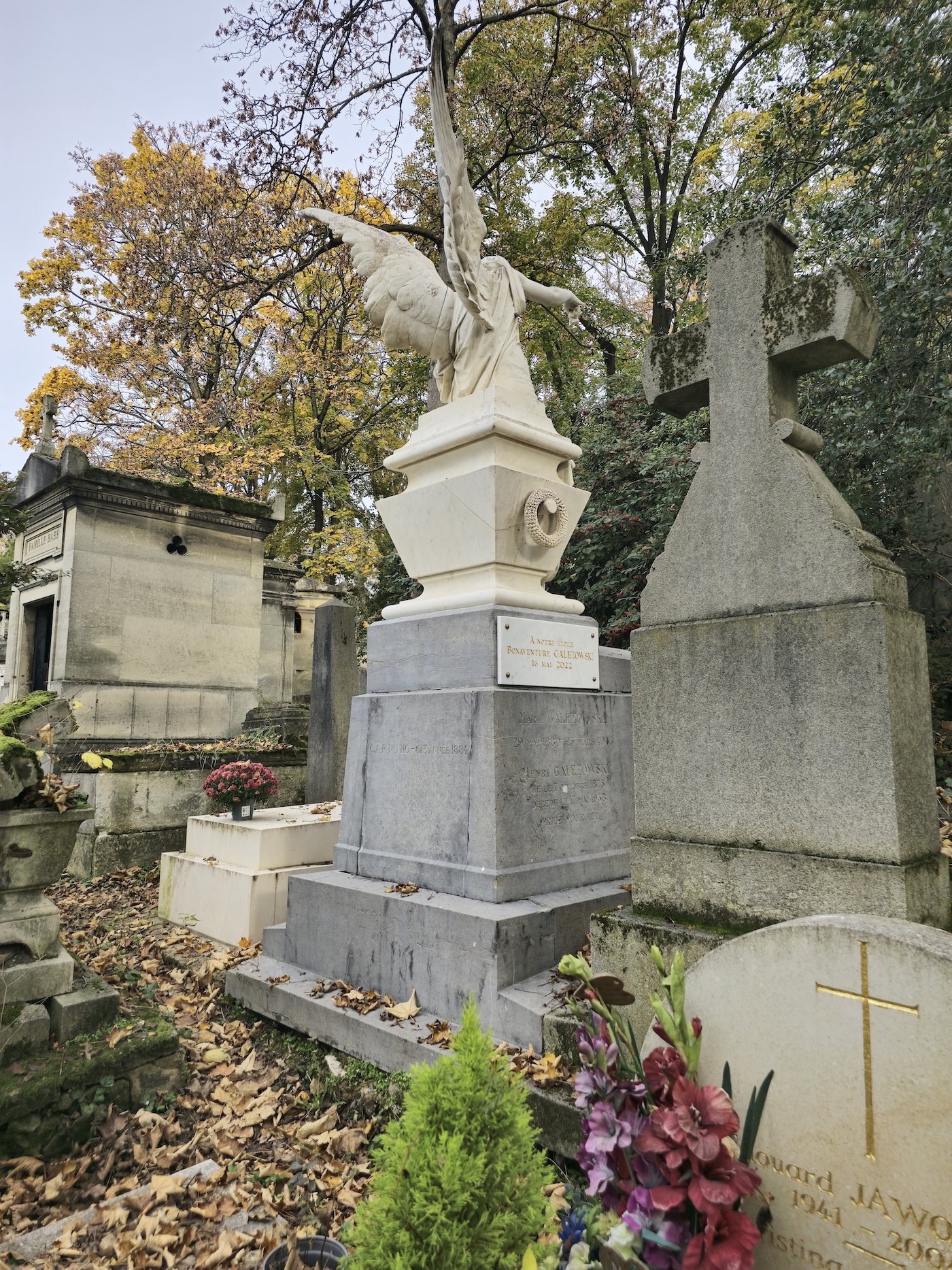 Photo montrant Pierre tombale des familles Gałęzowski et Tamberlick