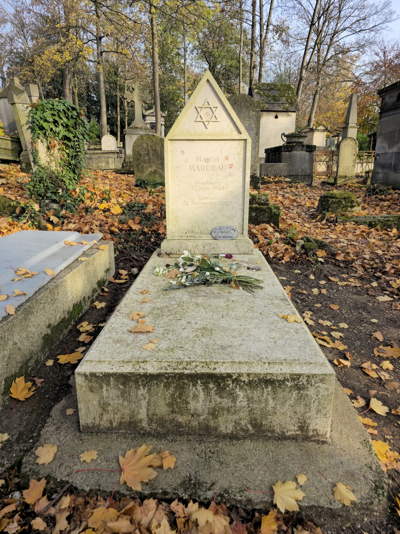 Photo showing Marcel Mangel Tombstone